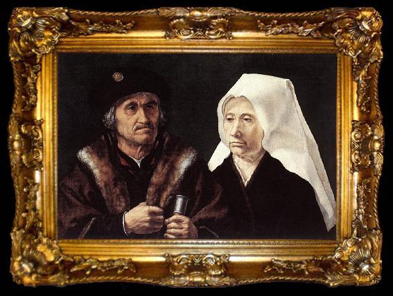 framed  GOSSAERT, Jan (Mabuse) An Elderly Couple cdfg, ta009-2